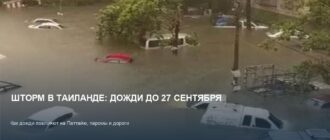Шторм в Таиланде: прогноз погоды и риски на 27 сентября
