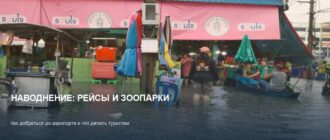 Наводнение в Таиланде: задержки рейсов и закрытые зоопарки