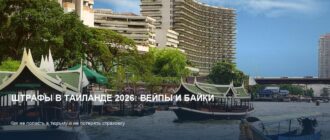 Вейпы и байки: главные штрафы для туристов в Таиланде 2026