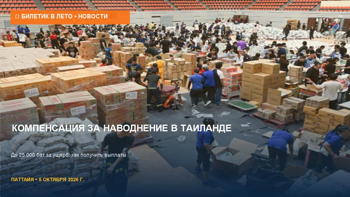 Компенсация за наводнение в Таиланде: сколько выплатят за ущерб