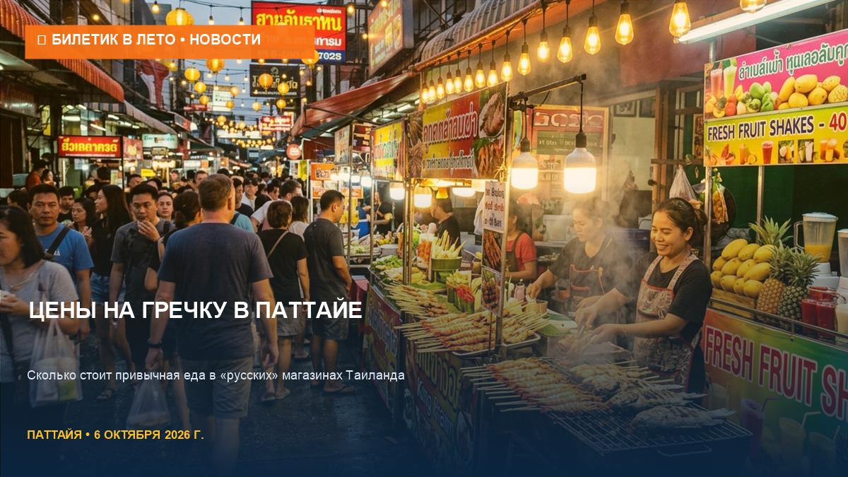 Гречка и тушенка в Паттайе: реальные цены 2026